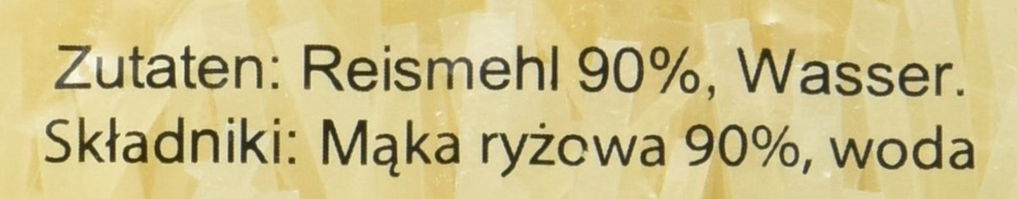 Makaron ryżowy - tajski makaron ryżowy o szerokości 3 mm, wykonany z mąki ryżowej - 17 x 400g