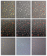 JMEOWIO Nagelsticker Mond Stern 9 Blatt Nail Art Naklejka Selbstklebend Nagelaufkleber Sonne Dekoration Nageldesign Zubehör