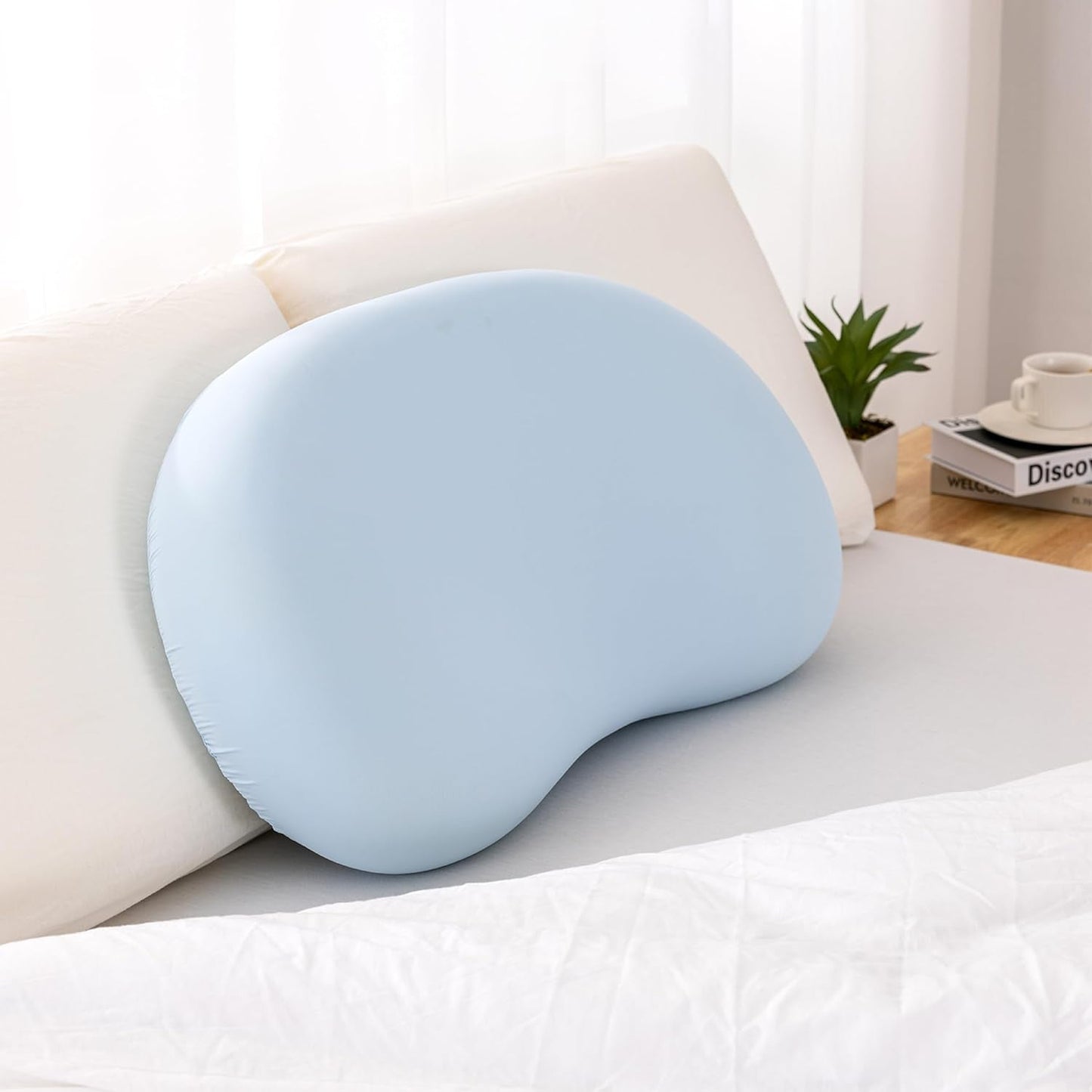 Poduszka z pianki memory EGO HOME 40x80 cm z rozdrobnioną pianką z pamięcią kształtu - Oddychająca, ergonomiczna poduszka podtrzymująca szyję dla osób śpiących na boku, plecach lub brzuchu - Certyfikat Oeko-Tex - Poszewka nadająca się do prania