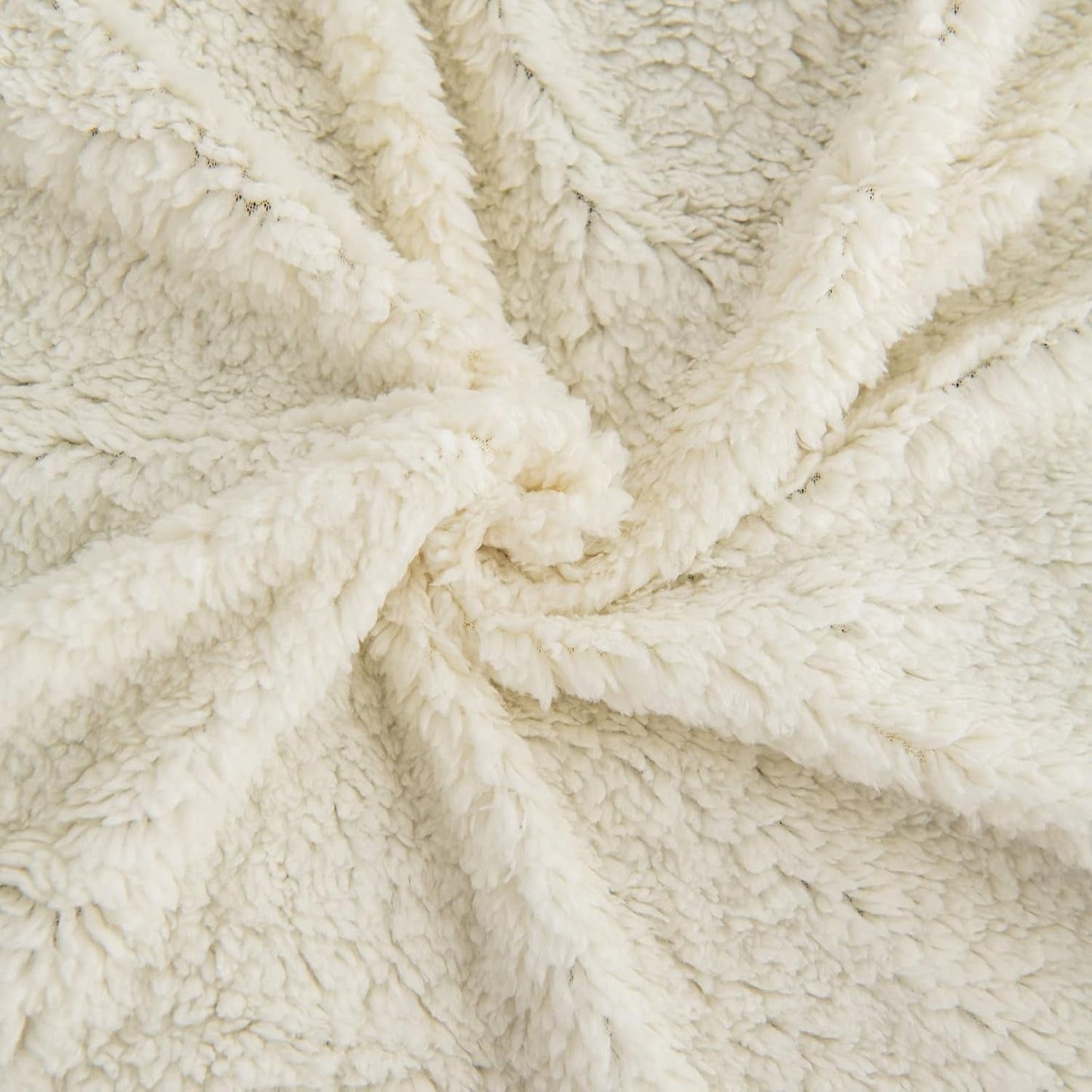 Koc polarowy Kono Sherpa, 150 x 200 cm, miękki, przytulny, puszysty, dwustronny, mikrofibra, stałe koce na łóżko, kanapę, kanapę (granatowy, podwójny/podwójny) Łóżka i koce Besuche den KONO-Store
