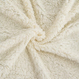 Koc polarowy Kono Sherpa, 150 x 200 cm, miękki, przytulny, puszysty, dwustronny, mikrofibra, stałe koce na łóżko, kanapę, kanapę (granatowy, podwójny/podwójny) Łóżka i koce Besuche den KONO-Store