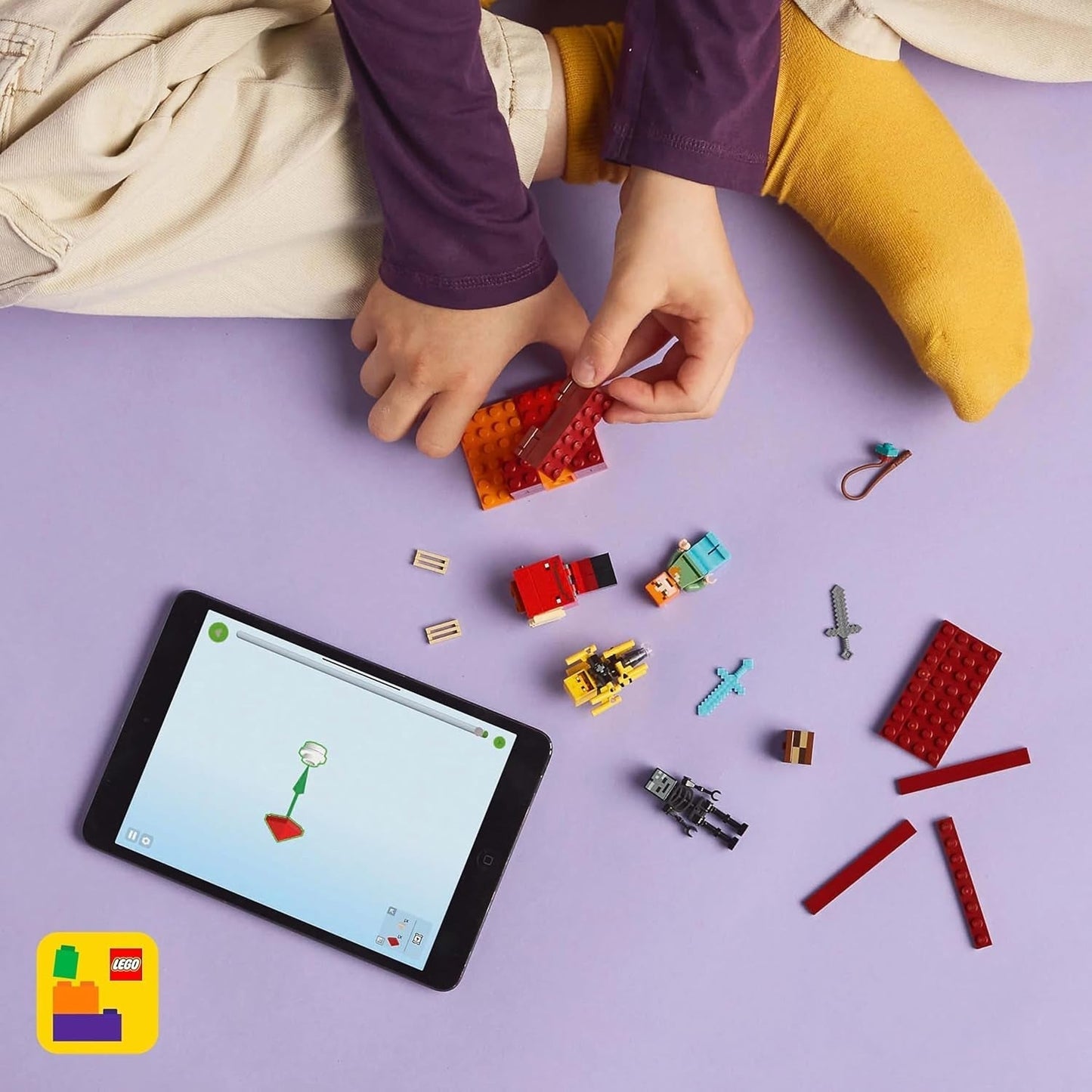 LEGO Minecraft Pojedynek lawowy w głębinach, zabawka dla fanów gier wideo, forteca z minifigurkami, w tym Alexem, szkieletem Witherem, Lohe i Striderem, prezent dla dziewcząt i chłopców w wieku 6 lat 21266 Zestawy do budowania Szukaj w sklepie LEGO