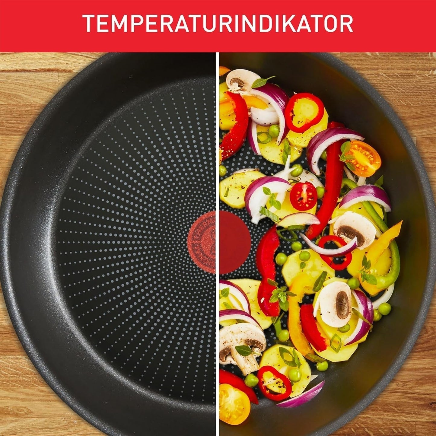 Tefal Recycled on, patelnia aluminiowa pochodząca w 100% z recyklingu, powłoka nieprzywierająca, garnki i patelnie indukcyjne Naty Shop