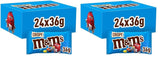 M&M's Peanut Chocolate Opakowanie zbiorcze 24 x 45 g Czekoladowa soczewica o smaku orzechowym Prezent czekoladowy (1080 g) Idealny jako poczęstunek o tematyce piłkarskiej