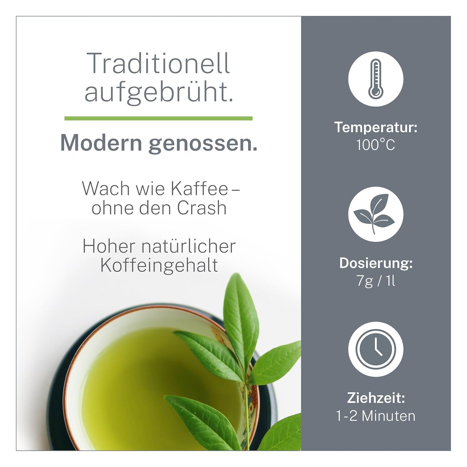 Pinhead Gunpowder Organiczna zielona herbata luzem 1kg – Wysokiej jakości organiczna zielona herbata z Chin – Lekko wędzony smak – Dla smakoszy i koneserów herbaty – Mycupoftea