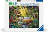 Ravensburger Puzzle 12000696 - Idylla nad okiem wody - 1500 elementów puzzle dla dorosłych i dzieci powyżej 14 lat, puzzle z motywem tygrysa Puzzle Naty Shop