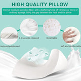 Fityou Memory Foam Pillow Neck Support Pillow Ergonomic Sleeping Pillow Cooling Pillow Double Sided Design Washable Pillow Cover (67.5X40X13Cm) Cervical Orthopedic Pillows Naty Shop