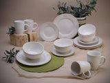 CreaTable, 23601, seria Romantic Vintage, 16-częściowy zestaw naczyń obiadowych dla 4 osób, usługa łączenia porcelany, można myć w zmywarce i używać w kuchence mikrofalowej, jakość produkcji