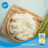 Q RYŻ | Weißer Klebreis Langkorn z Tajlandii | Aromatisch mit klebriger Textur | Idealny do curry, sushi, mochi lub puddingu ryżowego 1 x 1 kg