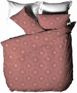 Zestaw poszewek na kołdrę The Linen Yard w stylu boho, czerwony, kołdry i kołdry 260 x 220 cm Naty Shop Łóżko pojedyncze z czerwonej gliny