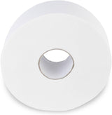 Dwuwarstwowy papier toaletowy Quicky Jumbo, średnica 25 cm, jasnobiały, wytłoczony w drobne kropki, 6 rolek - chłonny i odporny na rozdarcie, zapewniający maksymalną higienę, idealny dla instytucji publicznych i przemysłu