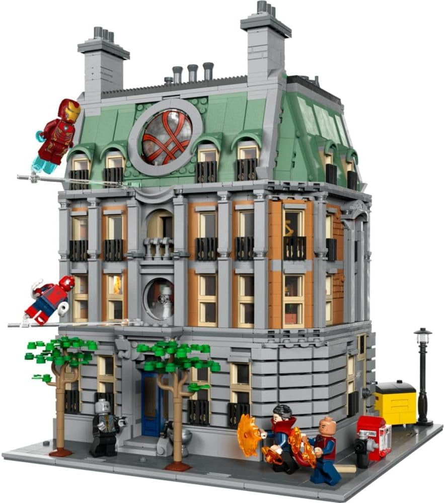 LEGO Marvel Sanctum Sanctorum 3-piętrowy modułowy zestaw do budowania z minifigurkami Doktora Strange'a i Iron Mana Avengers: Endgame Dom zabawkowy Fan Kolekcjonerski Świetny wystrój pokoju 76218 Zestawy do budowania Kup w sklepie LEGO
