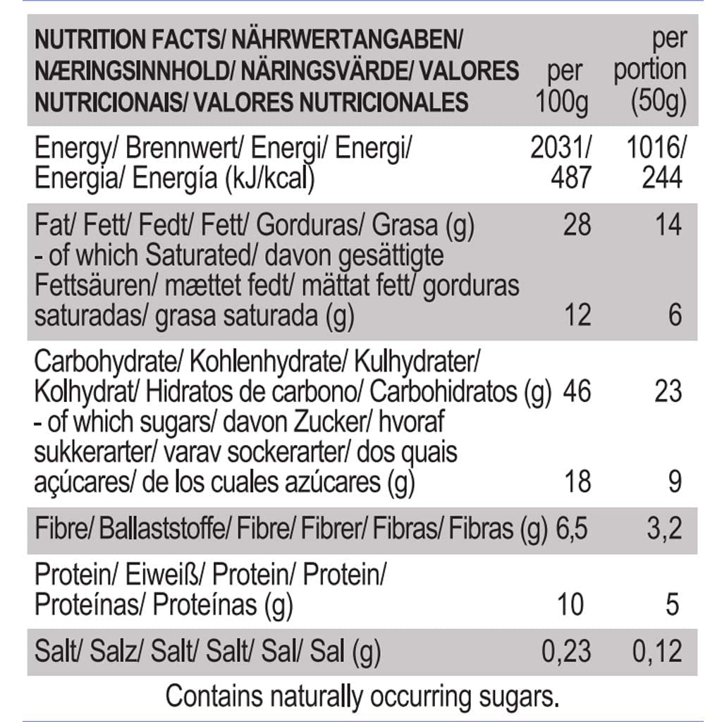 Wegańskie ciasteczka migdałowe ze słonym karmelem – pakowane pojedynczo, bezglutenowe, organiczne płatki owsiane migdałowe, bez soi – 12 x 50 g opakowanie zbiorcze (opakowanie 2 szt.)