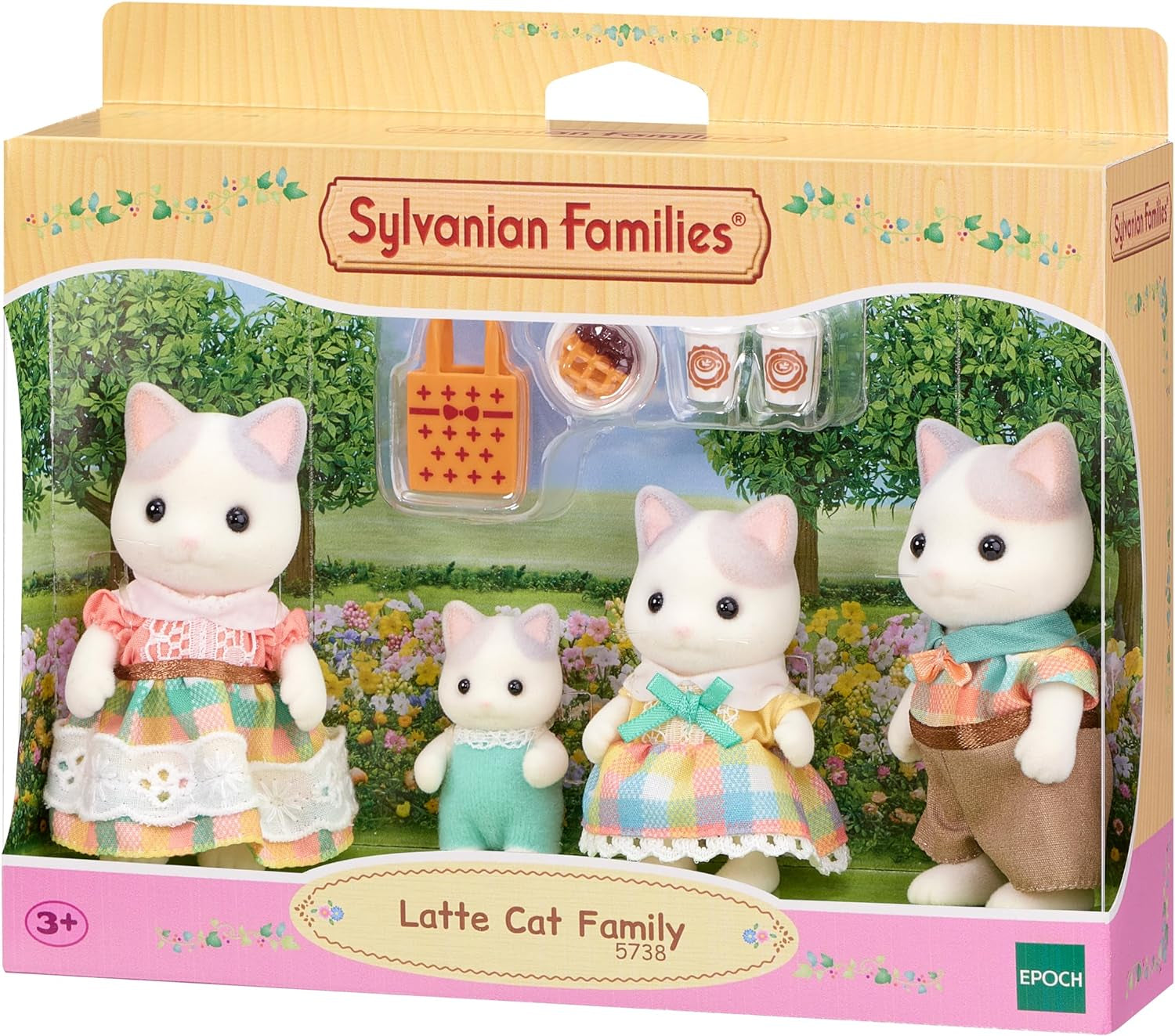 Sylvanian Families - 5738 Rodzina kotów mlecznych - Figurki z domku dla lalek