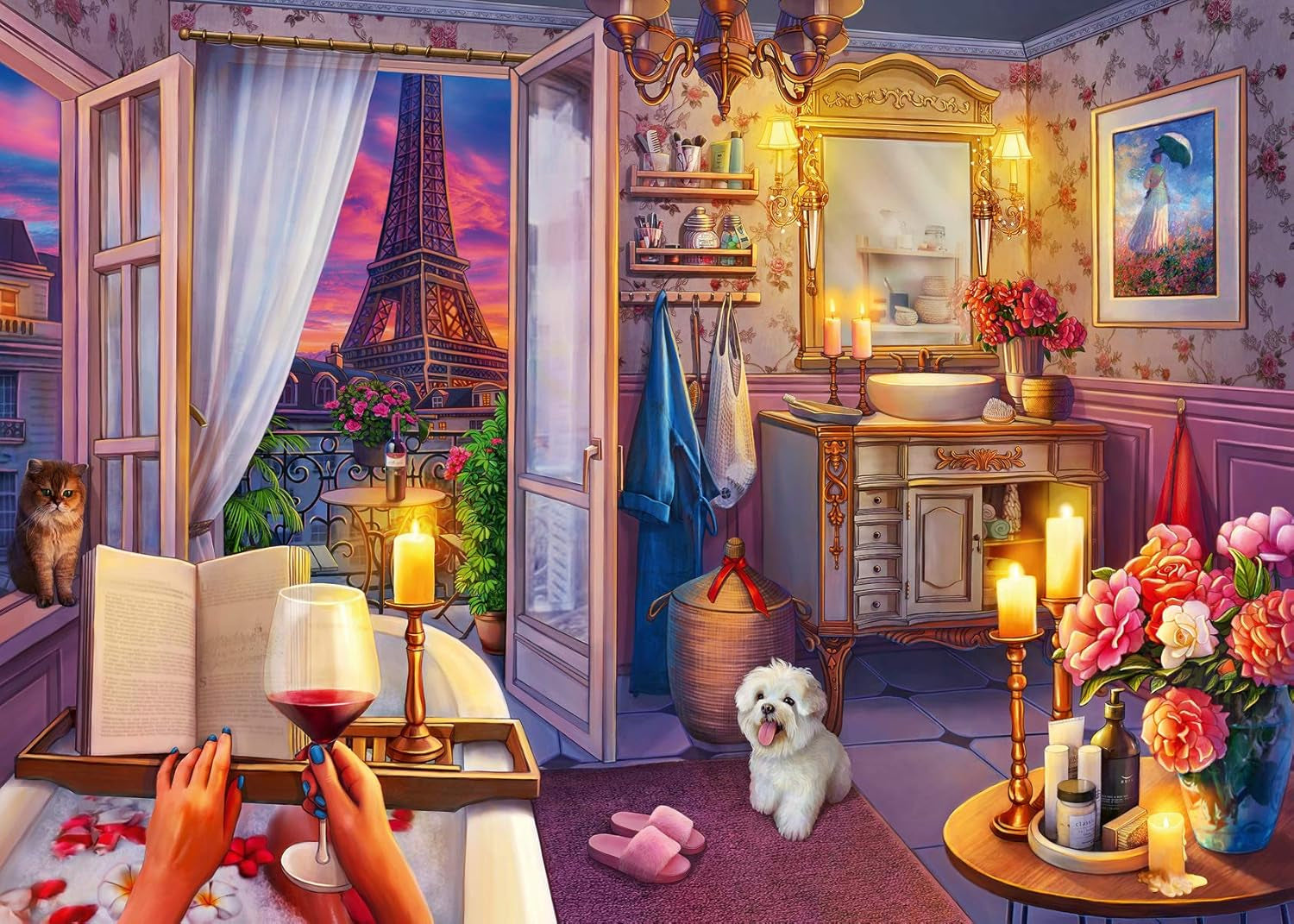 Puzzle Ravensburger - w wannie - 500 elementów Puzzle w złotej edycji Naty Shop