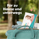 Chusteczki dla niemowląt Pampers Sensitive, 15 opakowań po 80 chusteczek, 1200 chusteczek dla niemowląt, delikatne oczyszczanie i ochrona skóry 2 w 1