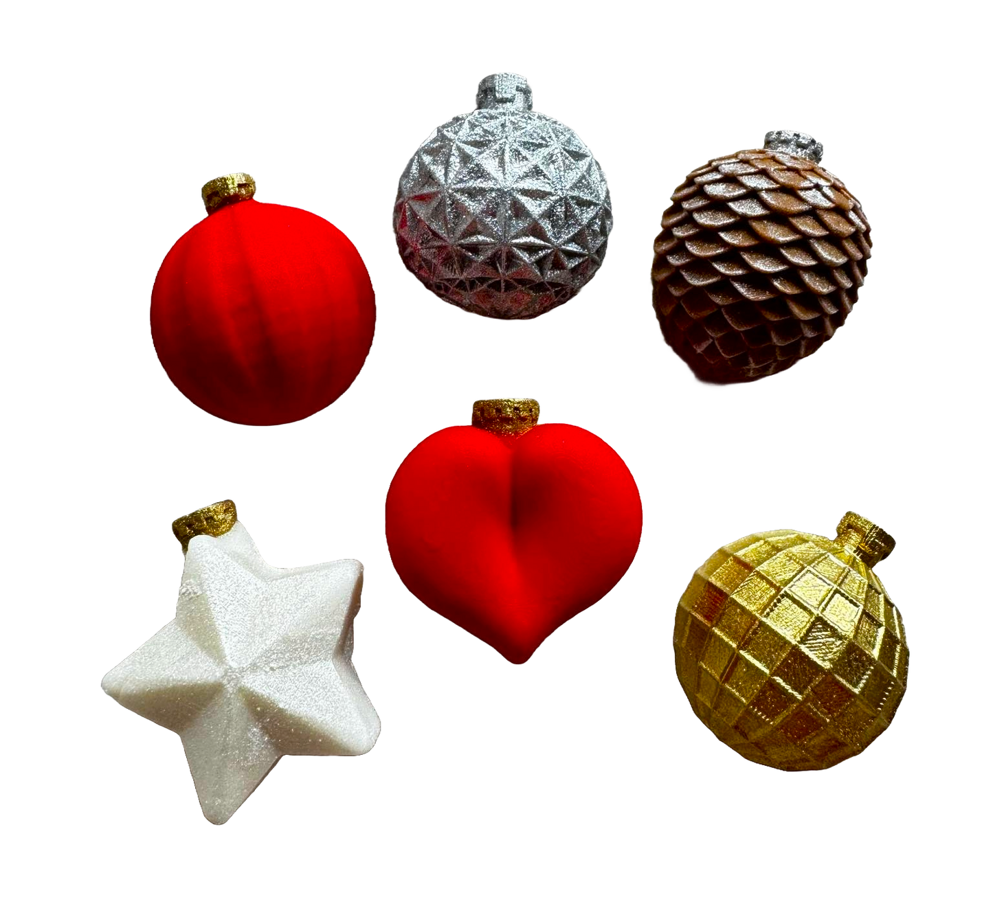 Zestaw 6 dekoracji z jadalnej pasty cukrowej, kule dekoracyjne z pasty cukrowej Naty Shop