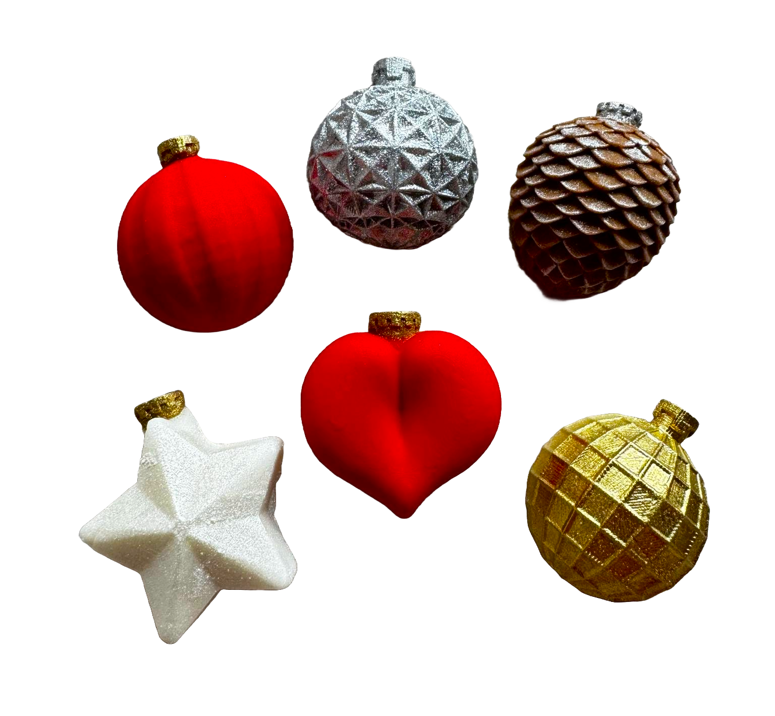 Zestaw 6 dekoracji z jadalnej pasty cukrowej, kule dekoracyjne z pasty cukrowej Naty Shop
