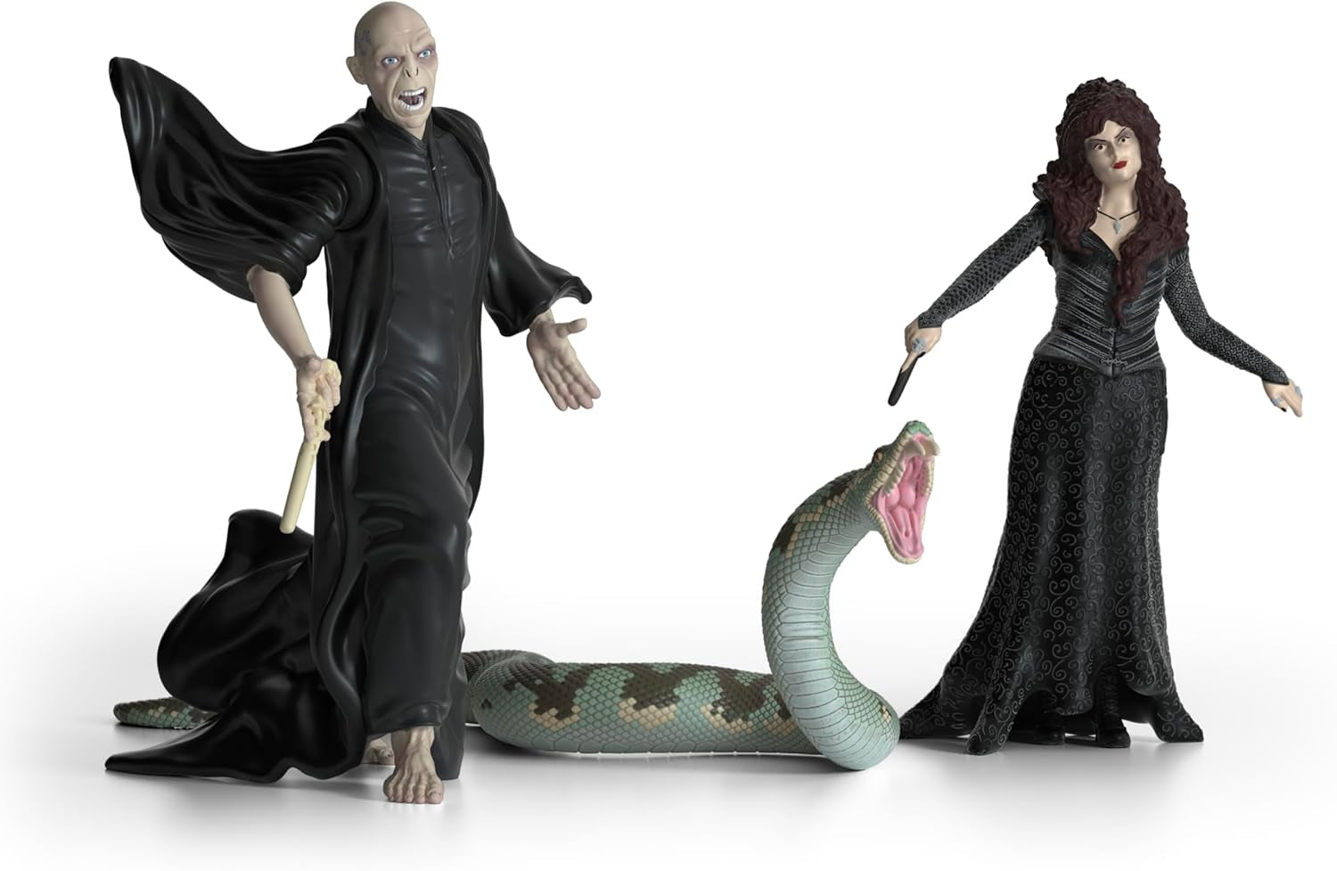 Schleich 42684 Lord Voldemort, Nagini i Bellatrix Lestrange, od 6 lat, HARRY POTTER - figurka do zabawy, 21 X 16 X 18 cm Figurki Naty Shop