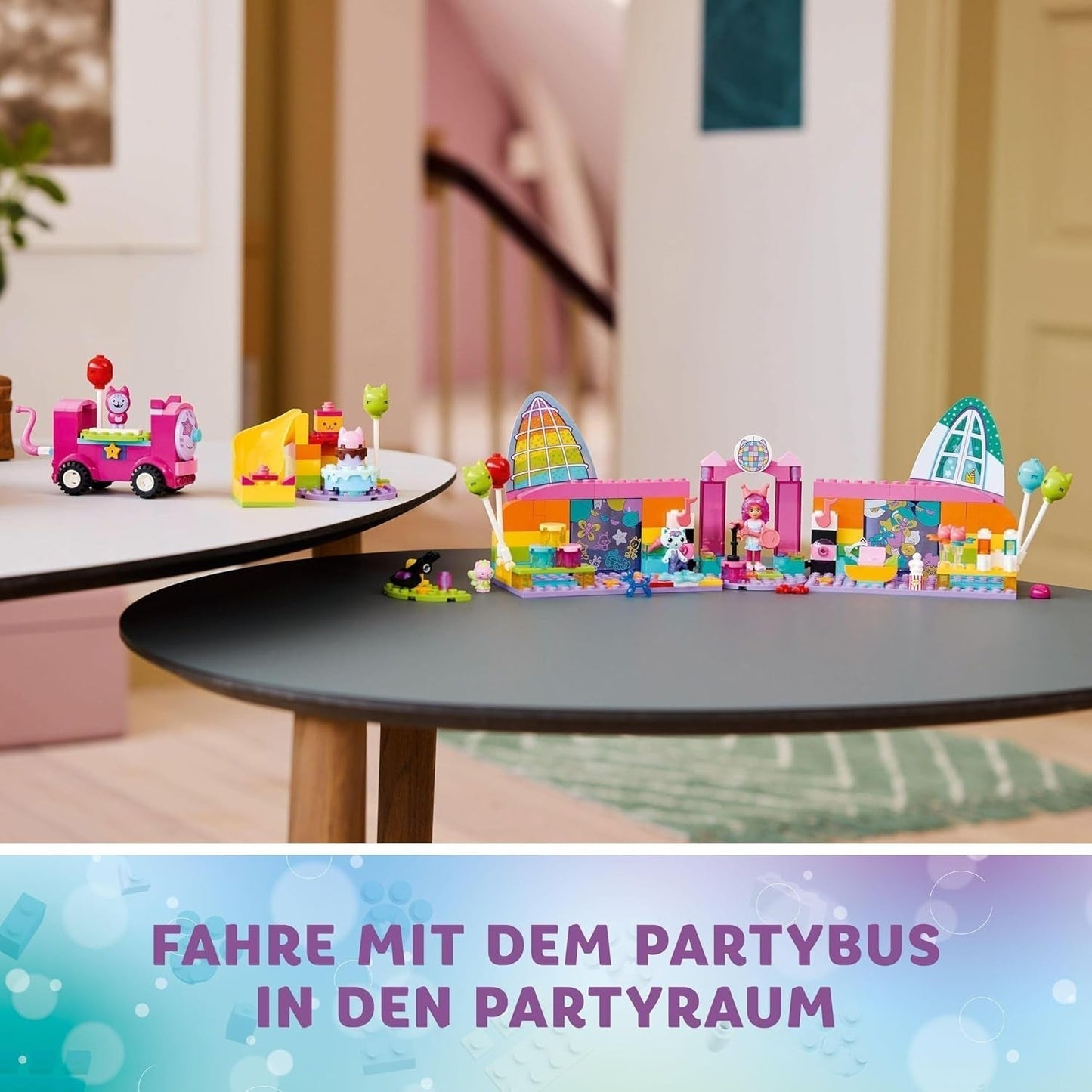 LEGO 4+ Domek dla lalek Gabby Pokój imprezowy Gabby, dyskoteka Zestaw ze zjeżdżalnią i figurkami zwierząt do kreatywnego odgrywania ról, prezent dla dziewcząt i chłopców od 4 lat 10797 Zestawy do budowania Besuche den LEGO-Store