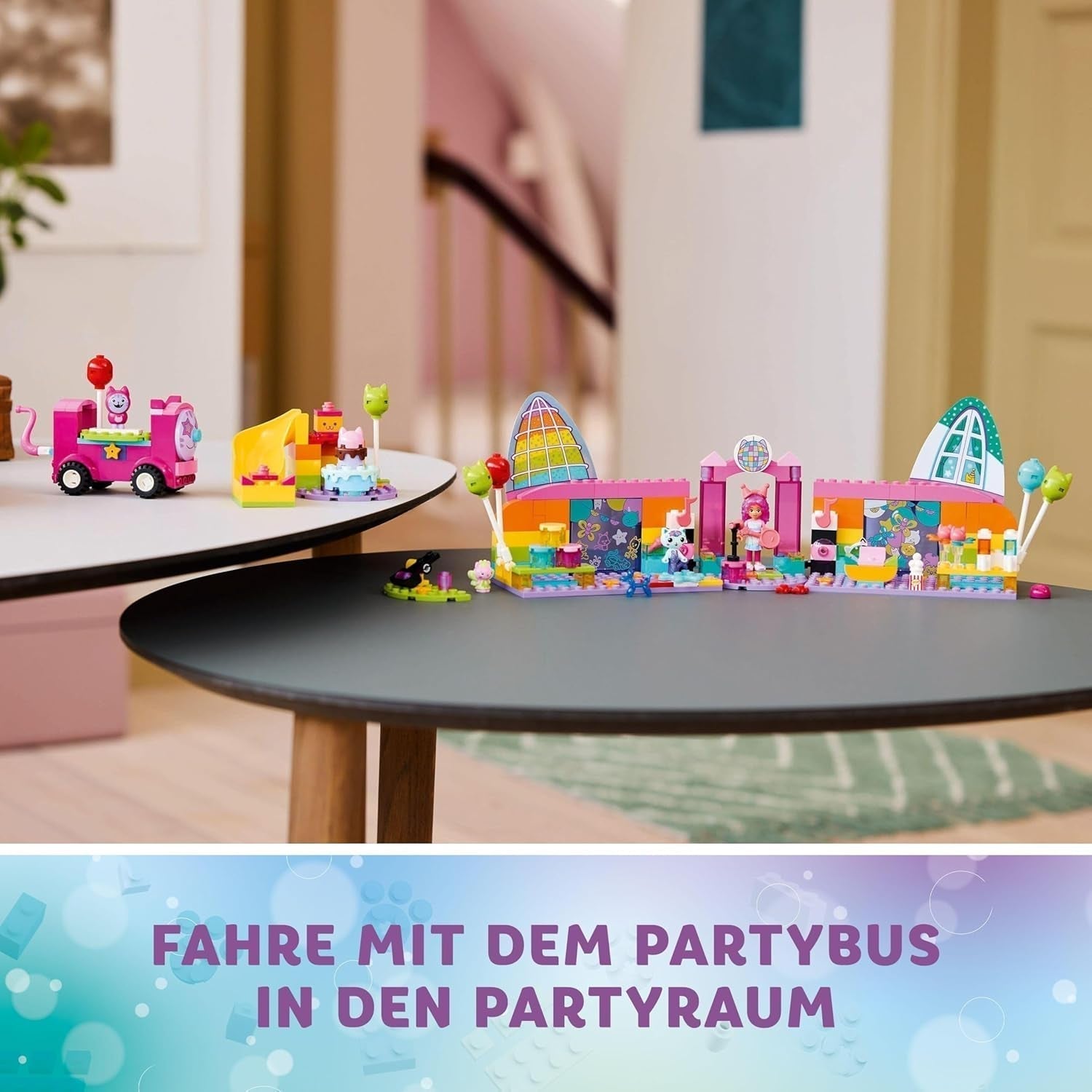 LEGO 4+ Domek dla lalek Gabby Pokój imprezowy Gabby, dyskoteka Zestaw ze zjeżdżalnią i figurkami zwierząt do kreatywnego odgrywania ról, prezent dla dziewcząt i chłopców od 4 lat 10797 Zestawy do budowania Besuche den LEGO-Store