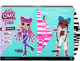 LOL Surprise OMG Fashion Doll 2 sztuki ROLLER CHICK & CHILLAX - Ekskluzywne Puppen mit 40 Überraschungen inkl. Ubrania i akcesoria - Zestaw Verpackungs-Spielset 2 w 1 - Serie 3 - Für Kinder ab 4 Jahren