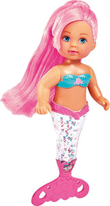 Simba 105733482 - Evi Love Glitter Mermaid, lalka syrenka z płetwą ogonową, która świeci po potrząśnięciu. Oferowany jest tylko JEDEN przedmiot.