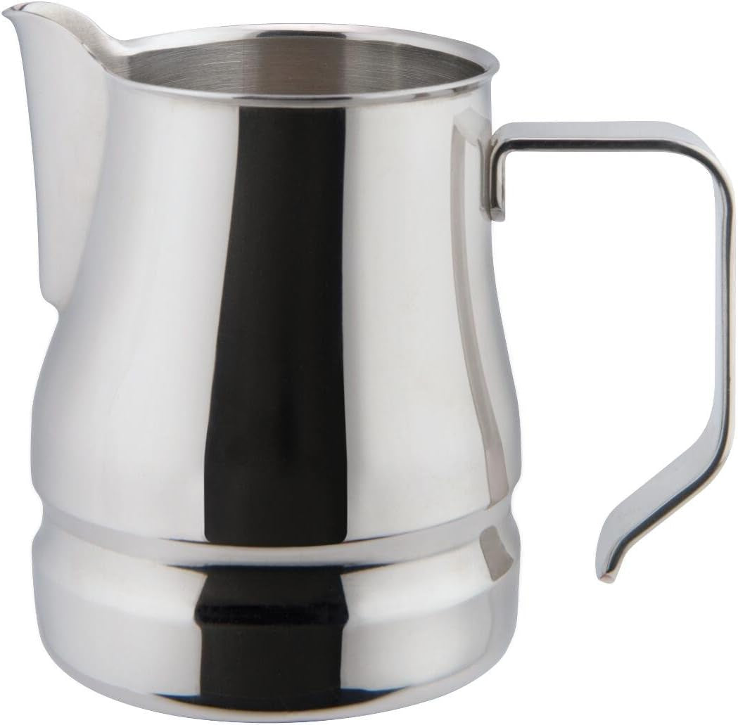 Kubek na mleko do cappuccino ze stali nierdzewnej, 18/10 filiżanek, 9,75 cl