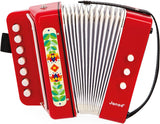 Janod - Akordeon Gioia - Instrument muzyczny dla dzieci - Odgrywanie ról i wczesna edukacja muzyczna - Z paskiem - Od 3 lat, J07654 Jucarii Bebe Naty Shop Domyślny tytuł