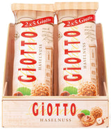 GiOTTO – specjalność cukiernicza przygotowana według oryginalnej włoskiej receptury – muszla waflowa, nadzienie mleczno-kremowe z orzechów laskowych i polewa z kawałków orzechów laskowych – 10 x 21,5g