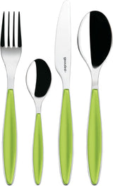 Guzzini - Feeling, zestaw sztućców 24 sztuki - Jabłko zielone Kitchen Naty Shop