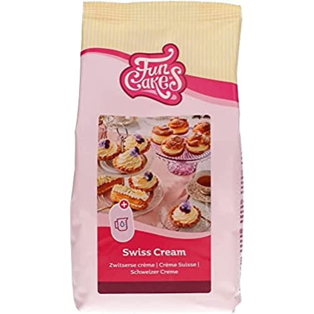 Funcakes Mix Für Schweizer Sahne, Einfach Zu Berübenen, Lecker Zum Füllen Von Kuchen, Cupcakes Und Anderen Leckereien, Nur Wasser Addenden, Halal. 500 G. Mieszanka do pieczenia i gotowania Sklep Naty Tytuł domyślny