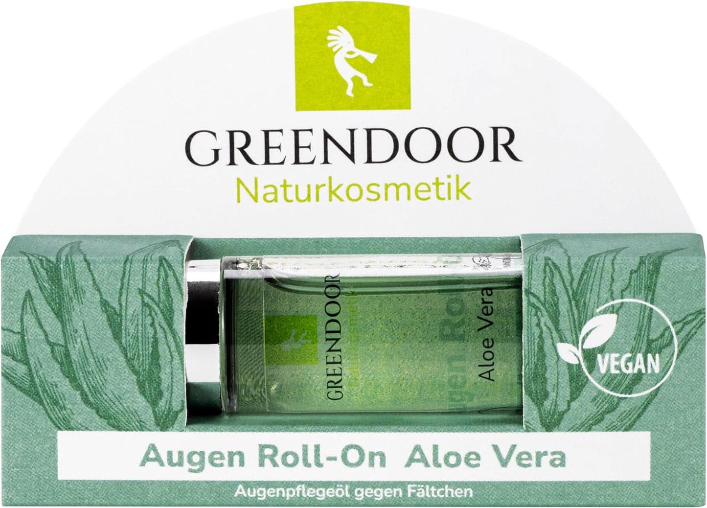 GREENDOOR Eye Roll-On Aloe Vera, naturalne przeciwzmarszczkowe serum pod oczy, 10 ml Kosmetyki i Uroda Naty Shop