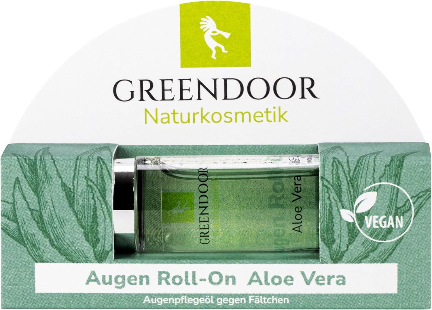 GREENDOOR Eye Roll-On Aloe Vera, naturalne przeciwzmarszczkowe serum pod oczy, 10 ml Kosmetyki i Uroda Naty Shop
