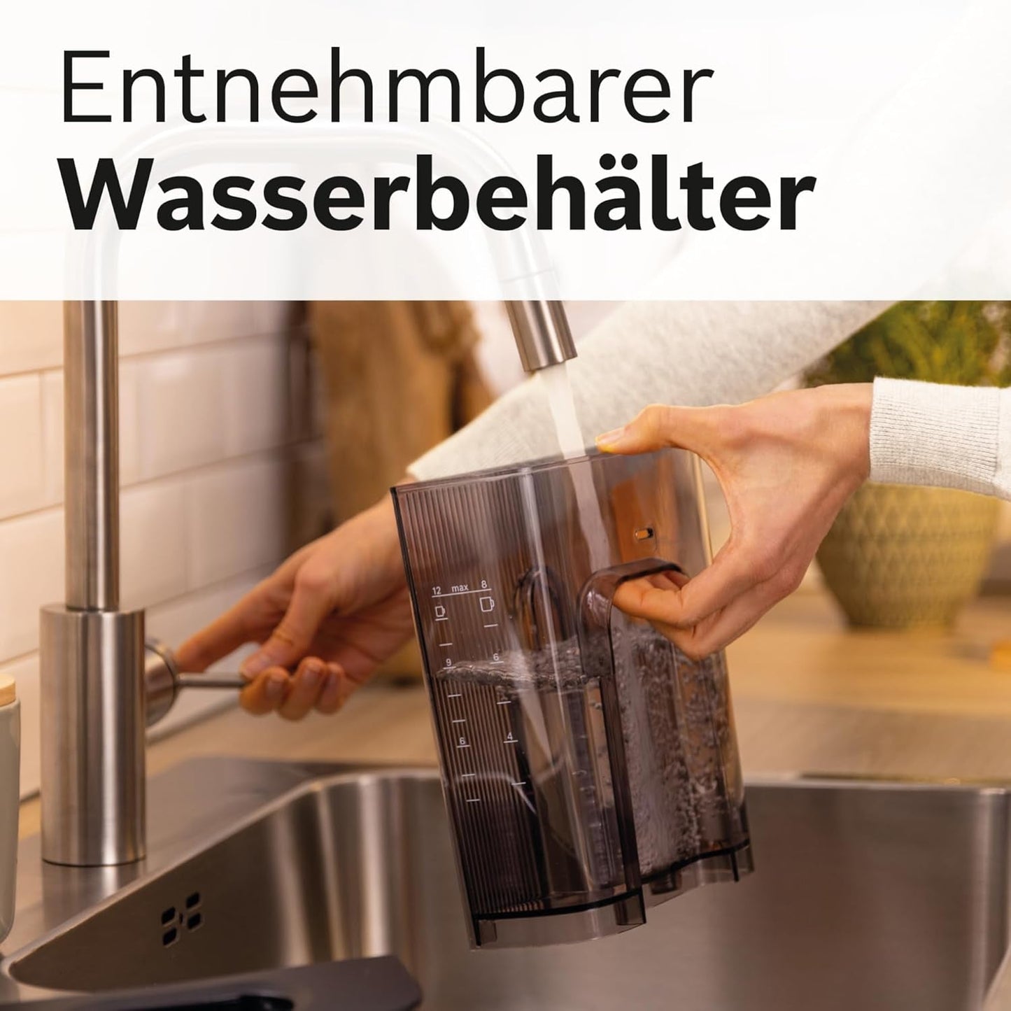 Bosch MyMoment TKA6M273 Ekspres do espresso z filtrem, karafka termiczna 1 l, 8–12 filiżanek, system zapobiegający kapaniu, obrotowy uchwyt filtra, program odkamieniania, wyjmowany zbiornik na wodę, 1200 W, czarny matowy