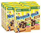 NESTLE Nesquik Duo, płatki zbożowe z ciemnej i białej czekolady z mąką pełnoziarnistą, opakowanie 7 x 325 gramów Naty Shop Płatki śniadaniowe