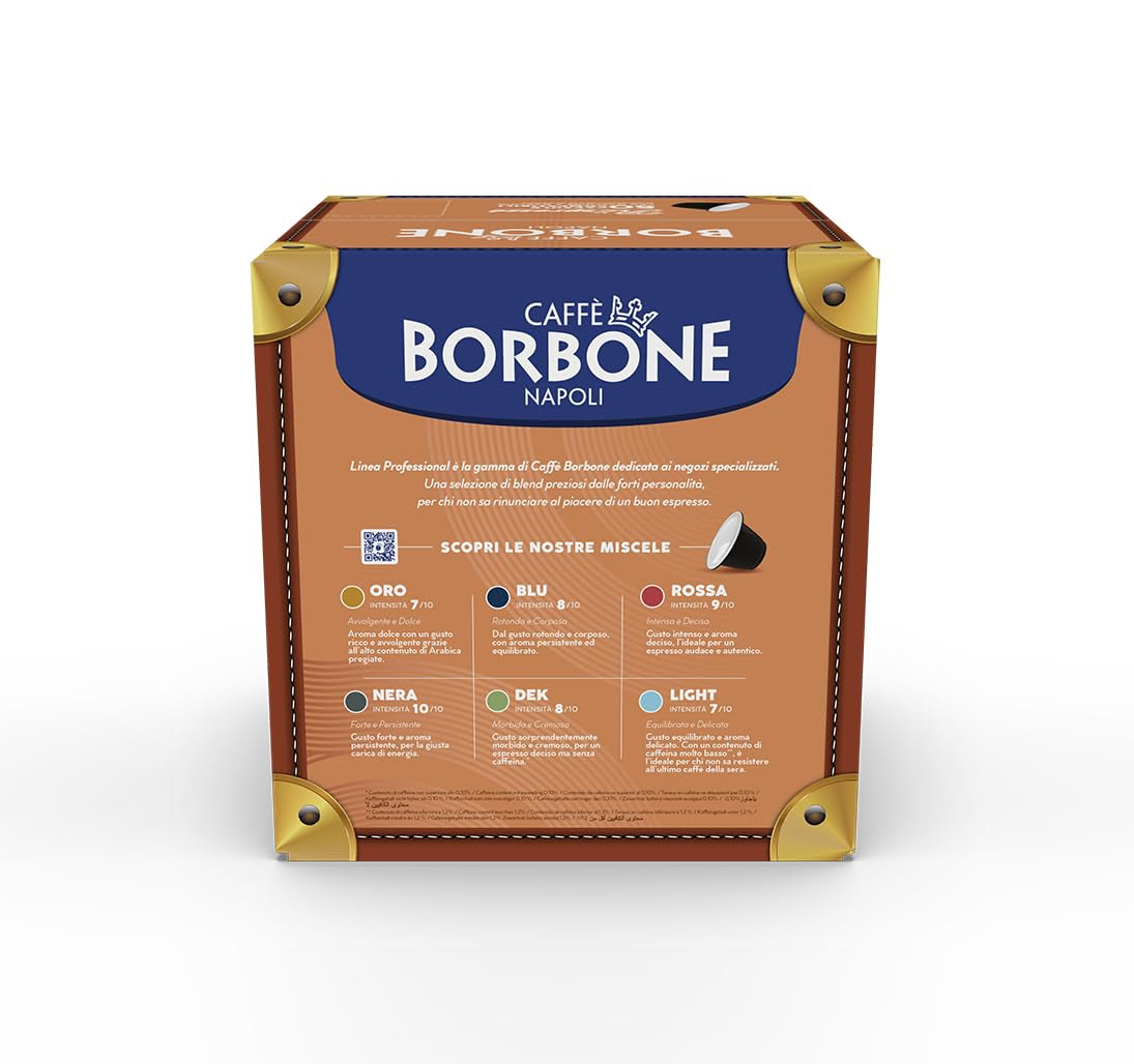 Caffè Borbone Respresso, Rote Kaffeemischung - 50 Kapseln - Kompatybilny z Nespresso®* Haushalts-Espressomaschinen