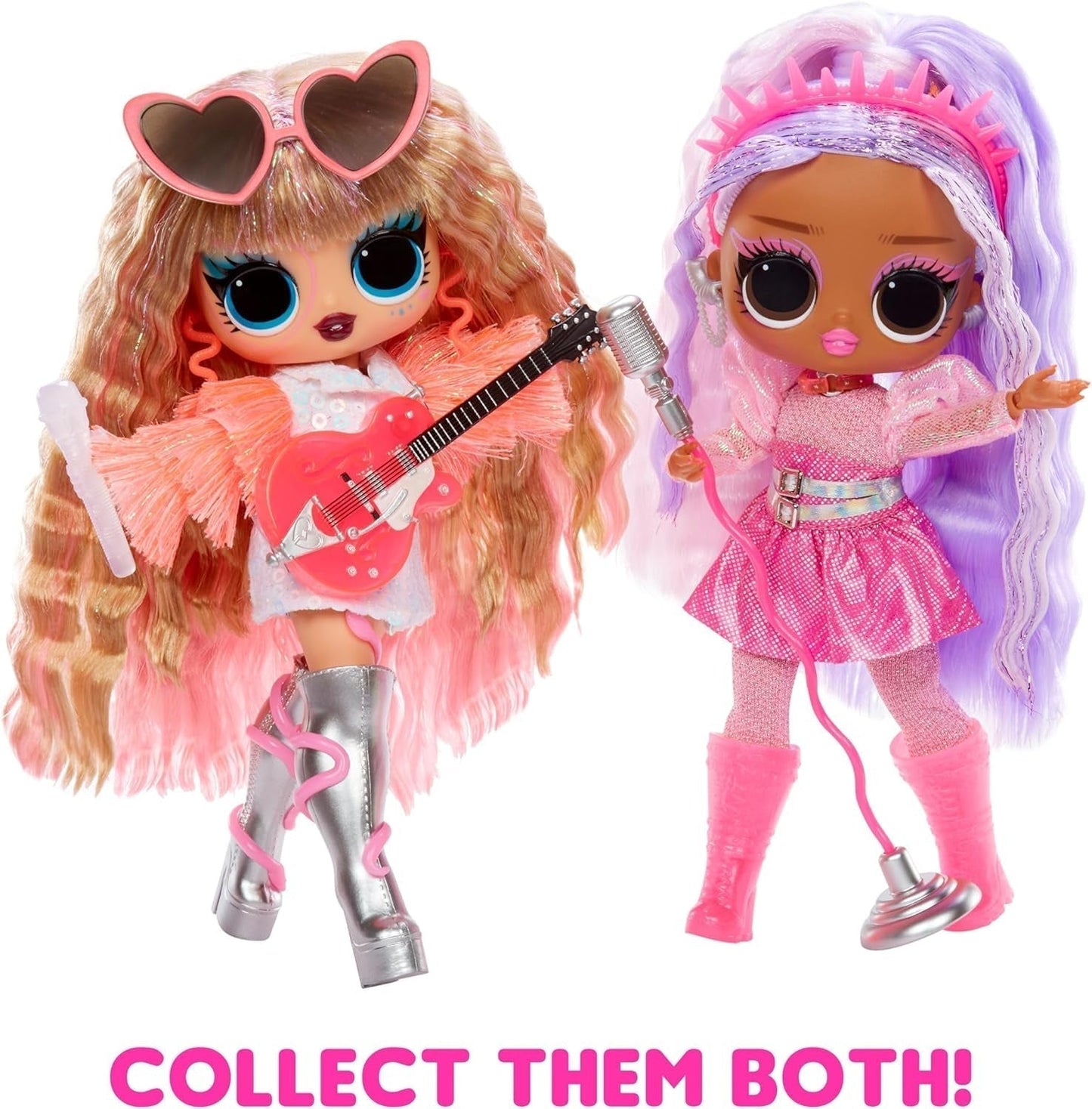 L.O.L. Niespodzianka! Tweens Neon Pop Stars - Kitty K - 1 modna lalka z podświetlanymi niespodziankami oraz ponad 10 strojów i akcesoriów Pop Star, w tym mikroopaski retro, prezent dla dzieci 4+ lalki Naty Shop