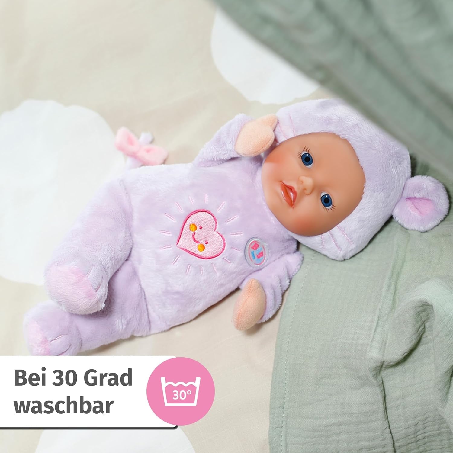 Lalka Baby Born for Babies Mouse, 26 cm, z uszami i kieszeniami na palce, dla noworodków, 836590 Zapf Creation, różowy