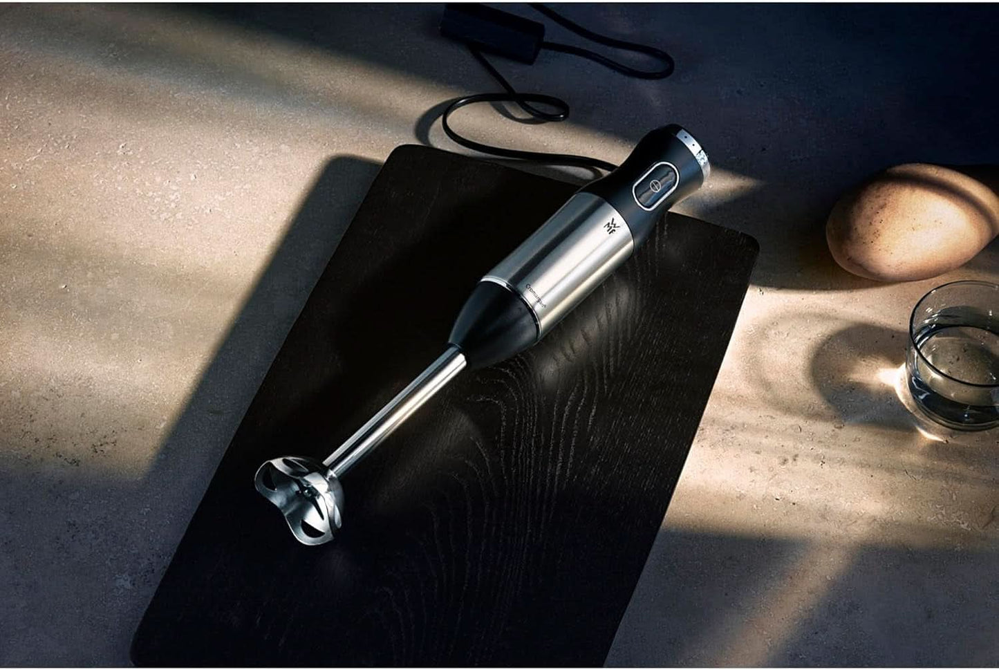 WMF Kult X Edition Stabmixer, Zauberstab 600 W, Pürierstab Edelstahl Mit Variabler Geschwindigkeitssenstellung, Purierstab Edelstahl Matt Kitchen Naty Shop