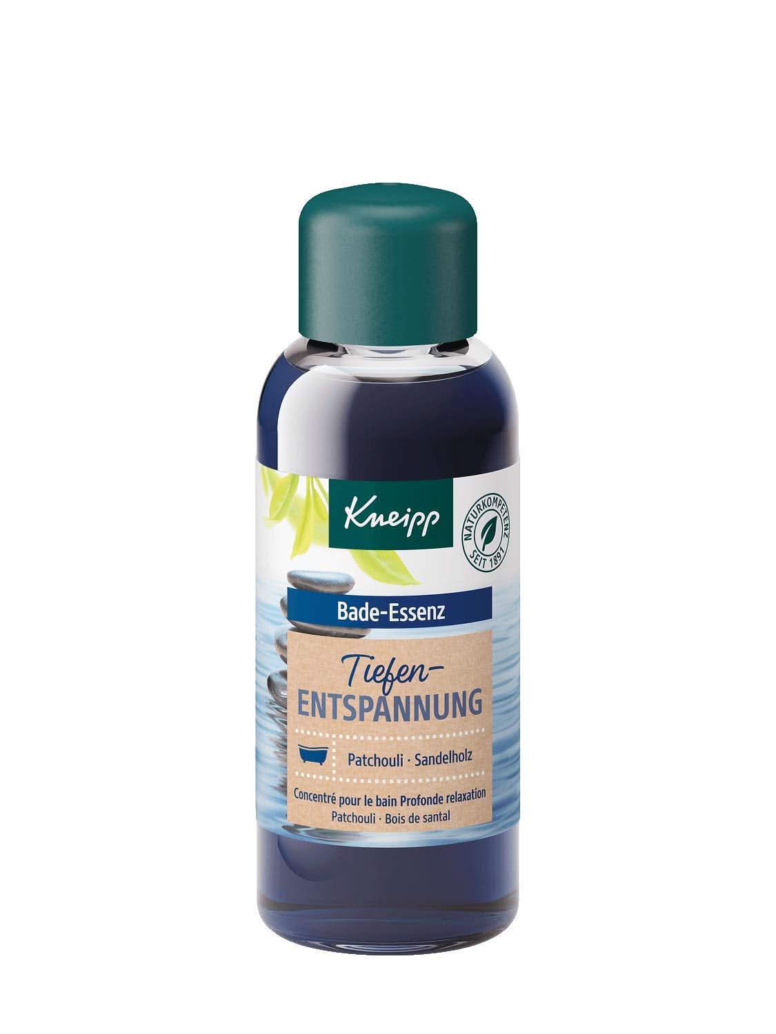 Kneipp, olejek do kąpieli z naturalnym olejkiem eterycznym z paczuli i ekstraktem z drzewa sandałowego do głębokiego relaksu i uspokojenia, 100ml Naty Shop