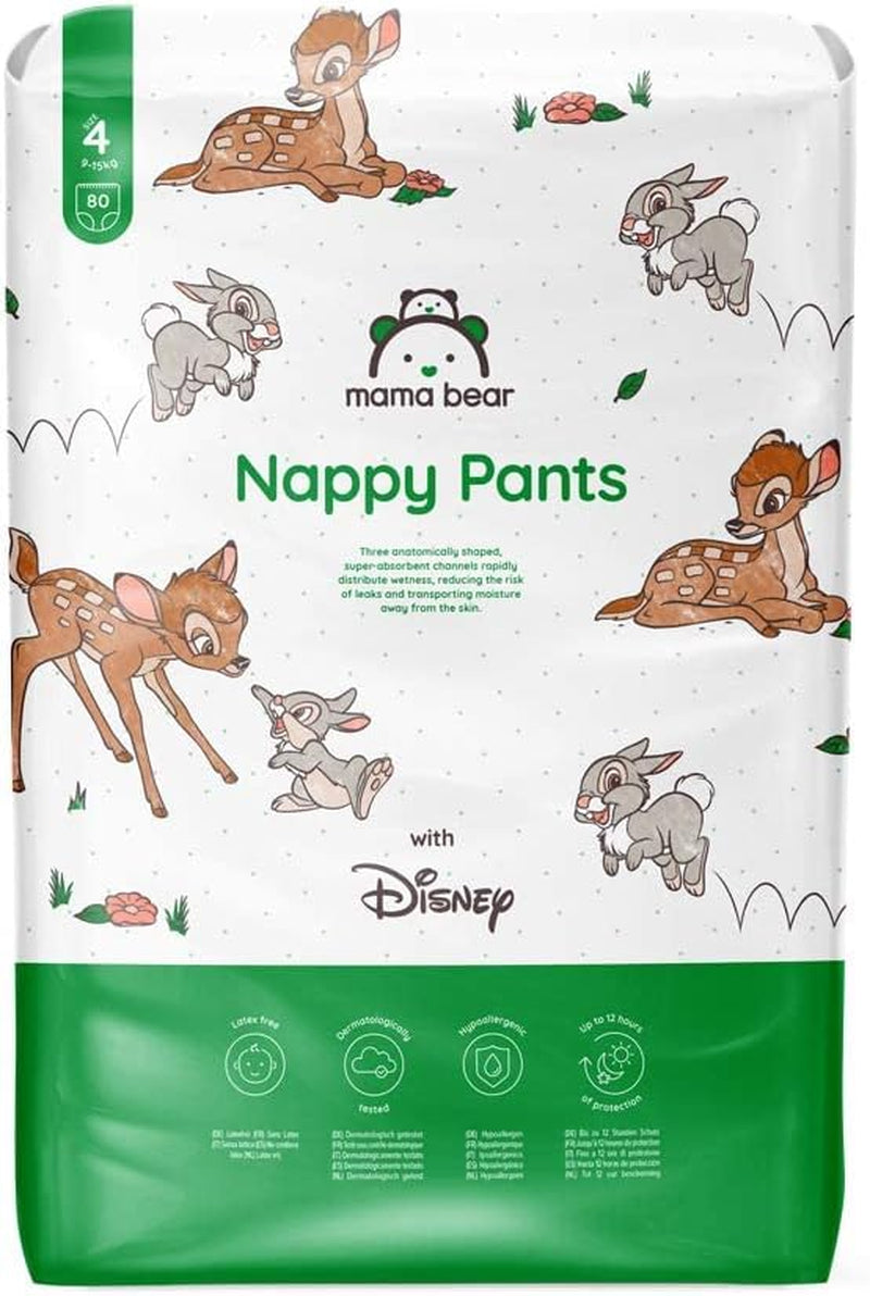 Marka Amazon: Mama Bear Disney Rozmiar 6 (15+ kg) - opakowanie miesięczne, białe, 120 sztuk (2 opakowania po 60)