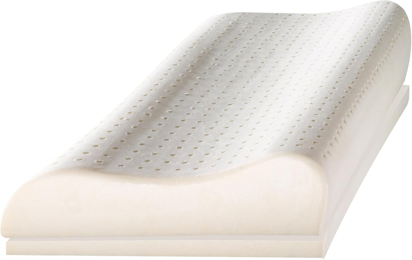 Billerbeck Pillow S20 Latex - Poduszka pod kark 40 X 80 cm - Poduszka podtrzymująca szyję z miękkim rdzeniem lateksowym, biała Poduszki standardowe Naty Shop