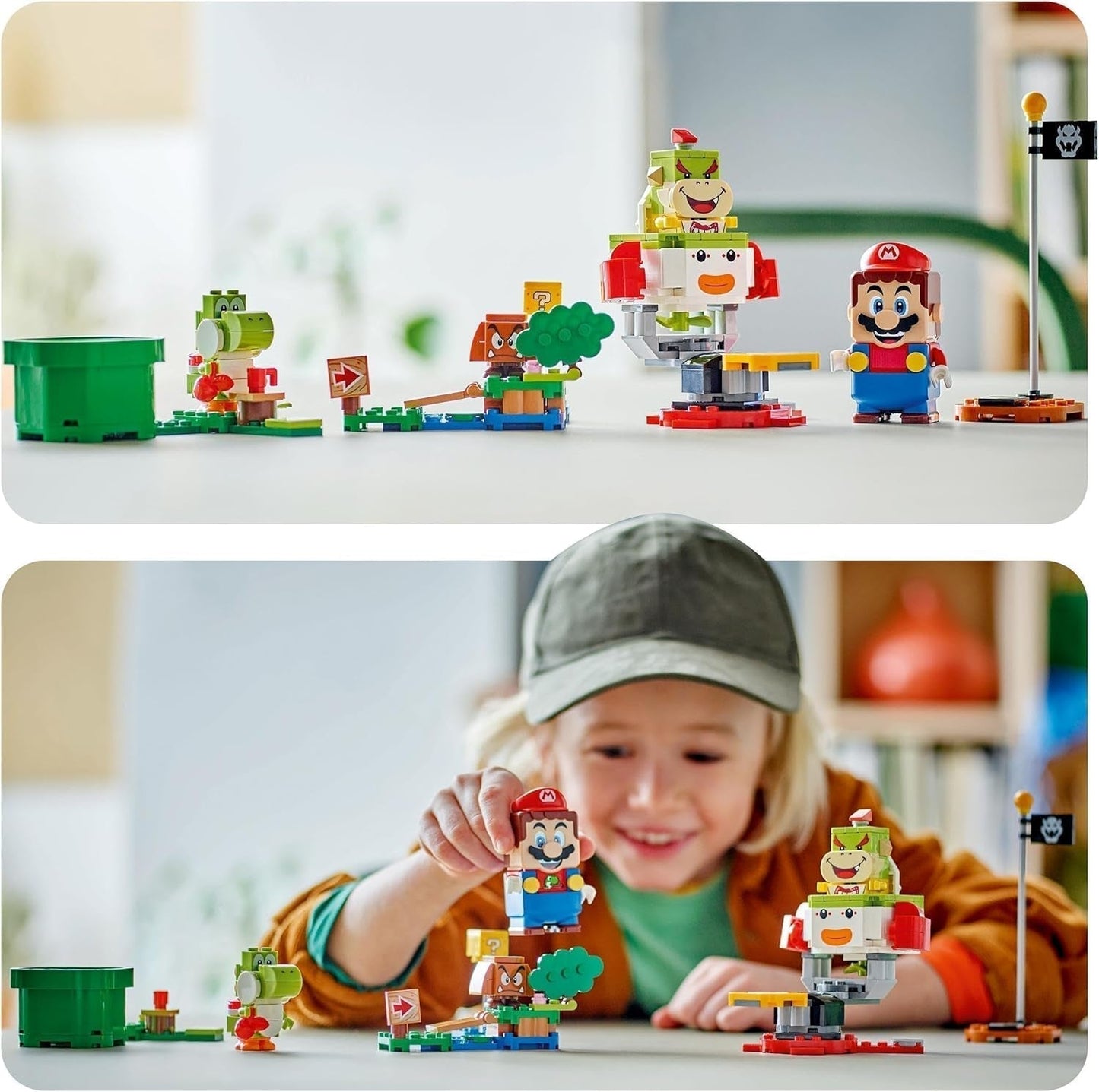 LEGO Super Mario Adventure z interaktywnym Mario, zestaw wózka młodszego klauna, zabawka Yoshi, prezent Nintendo dla chłopców, dziewcząt i graczy w wieku od 6 lat 71439 Zestawy do budowania Besuche w sklepie LEGO