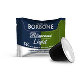 Caffè Borbone Respresso, mieszanka jasnej kawy, 50% Weniger Kaffein als die Blue Mischung - 50 kapsułek - Kompatybilny z Nespresso®* Haushalts-Espressomaschinen