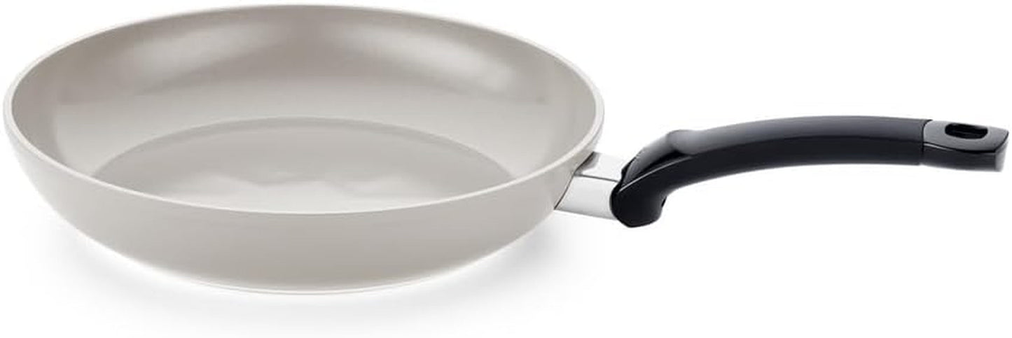 Fissler Ceratal Classic Zestaw 2-częściowy, aluminiowy, z powłoką ceramiczną (24+28 cm), nieprzywierający - indukcyjny, szary Garnki i patelnie Naty Shop