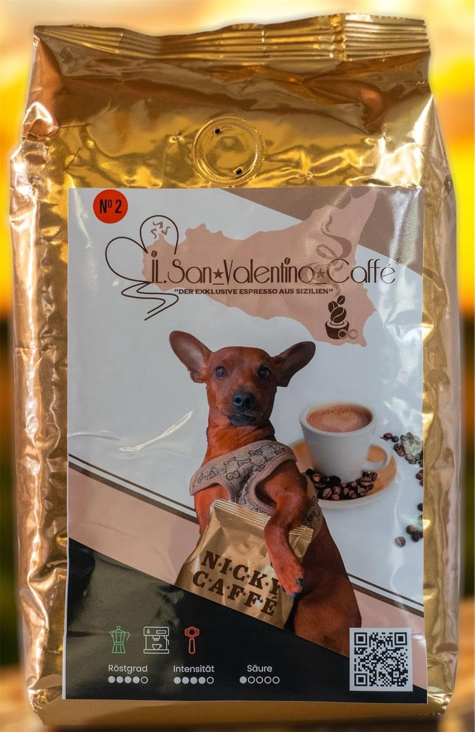 „EKSKLUZYWNE ESPRESSO Z SYCYLII” NICKY CAFFÉ KREM KAWOWY I ESPRESSO 50% ARABICA 50% CYNAMON