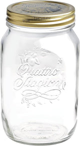 Bormioli QUATTRO STAGIONI słoik do przechowywania 1 litr (opakowanie 2 szt.) Pudełka do przechowywania żywności Naty Shop 1000 Ml