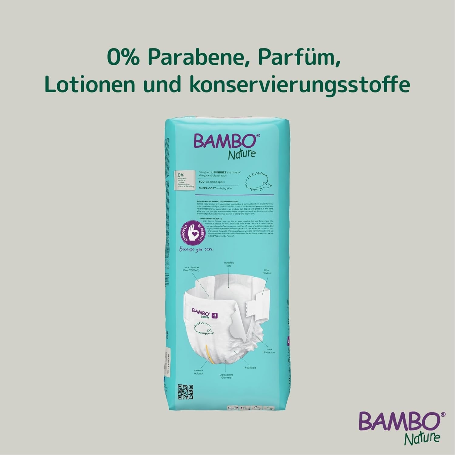 Pieluszki dziecięce Bambo Nature rozmiar 4 (7-14 kg) - 48 sztuk. Pieluszki Premium ze zwiększoną ochroną przed wyciekami | Najwyższy komfort i swoboda dla aktywnych dzieci | Pieluszki testowane dermatologicznie