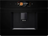 Bosch CTL7181B0, Inteligentny wbudowany automatyczny ekspres do kawy serii 8, 45,5 x 59,4 cm, ekran dotykowy TFT, bardzo cichy młynek ceramiczny, funkcja samooczyszczania AutoMilk Clean, zbiornik na wodę 2,4 l, czarny